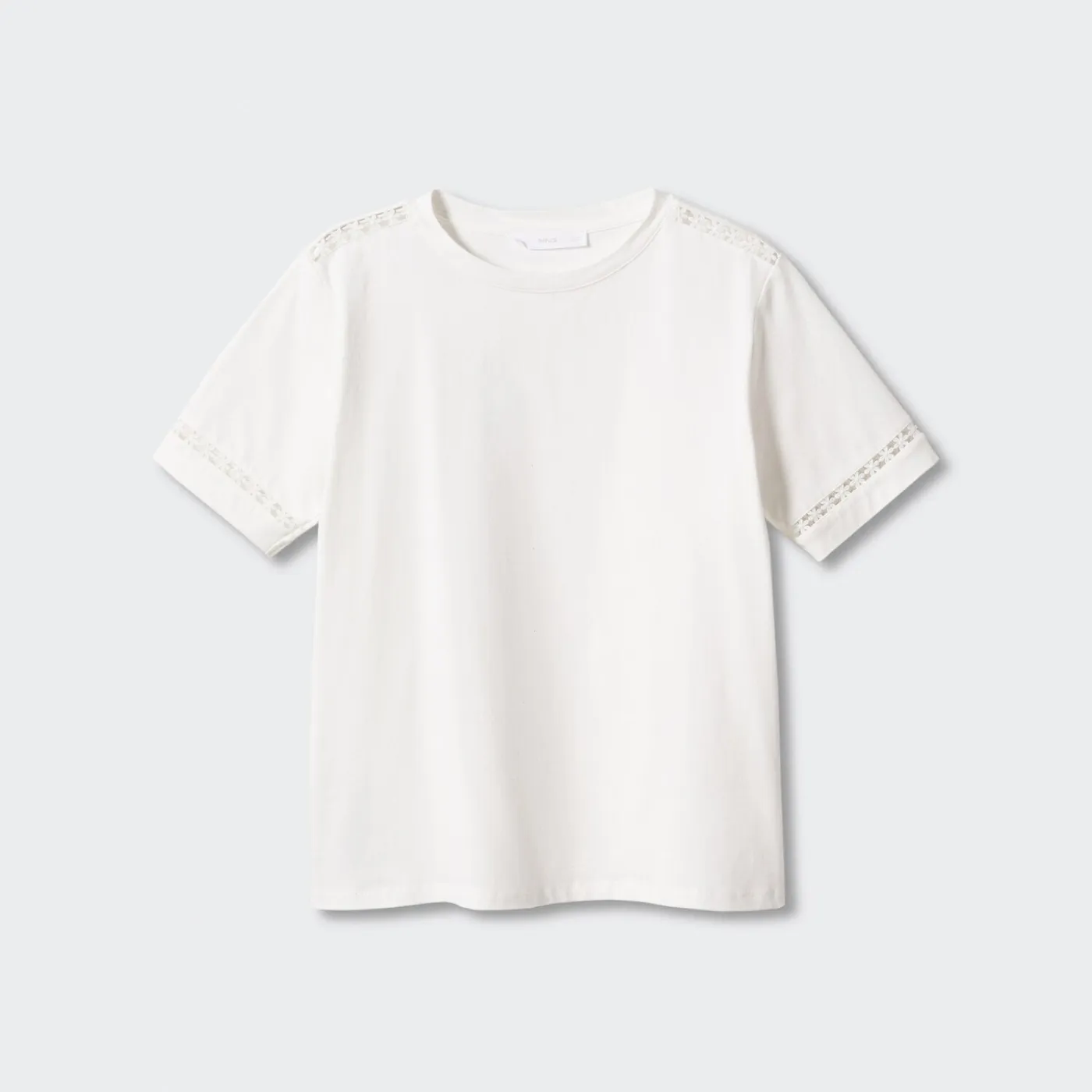 Embroidered White Cotton T-Shirt - Image 5