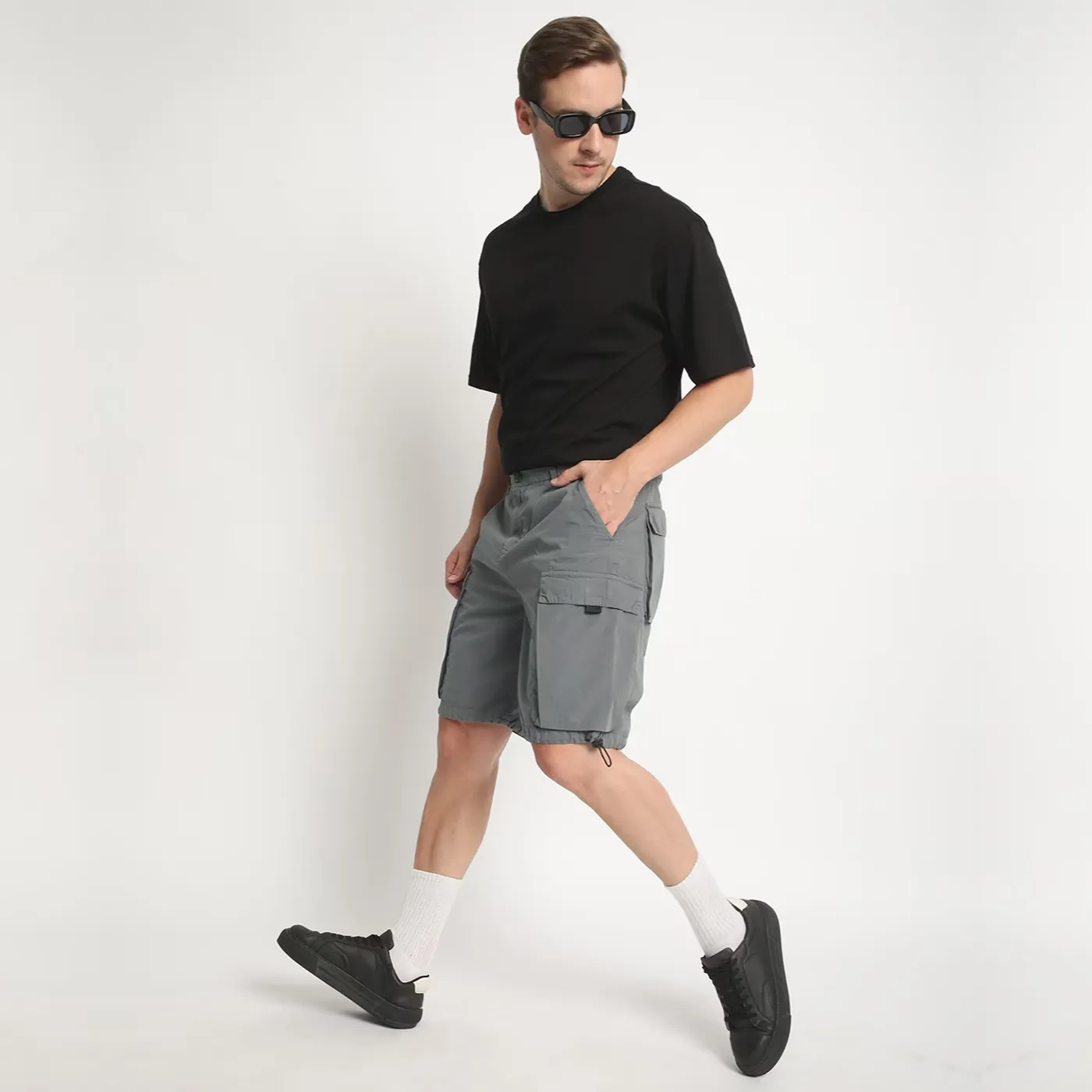 Men Regular Fit Cargo Shorts - Image 5