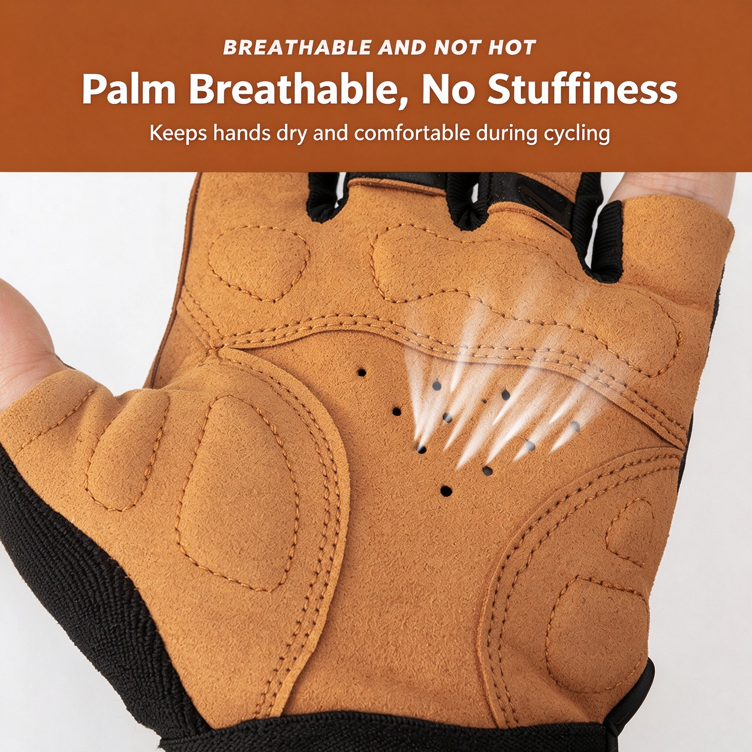 Half Finger Cycling Gloves, Bicycle Short Gloves, Shock Absorbing, Breathable & Non-slip 260019 - Image 10