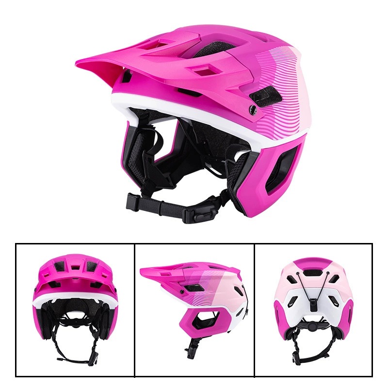 Integrated Molding Adult Half-Shell MTB Helmet, Off-Road & Downhill L-260008 - Pink