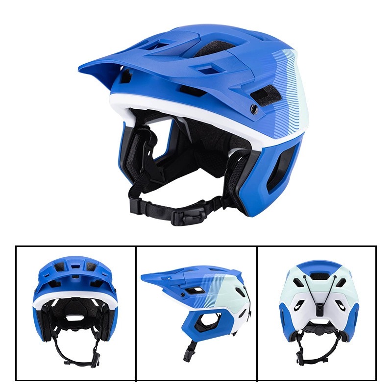 Integrated Molding Adult Half-Shell MTB Helmet, Off-Road & Downhill L-260008 - Blue
