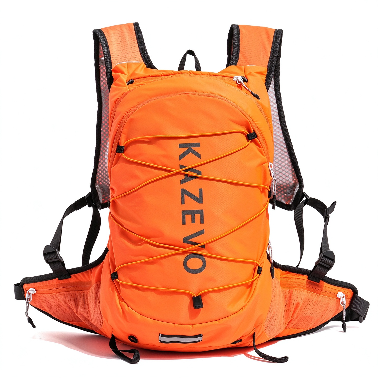 Mountain Style Cycling Backpack, Trail Running Marathon Hydration Vest, Lightweight Hiking Daypack for Outdoor Mountaineering 260028 - Orange