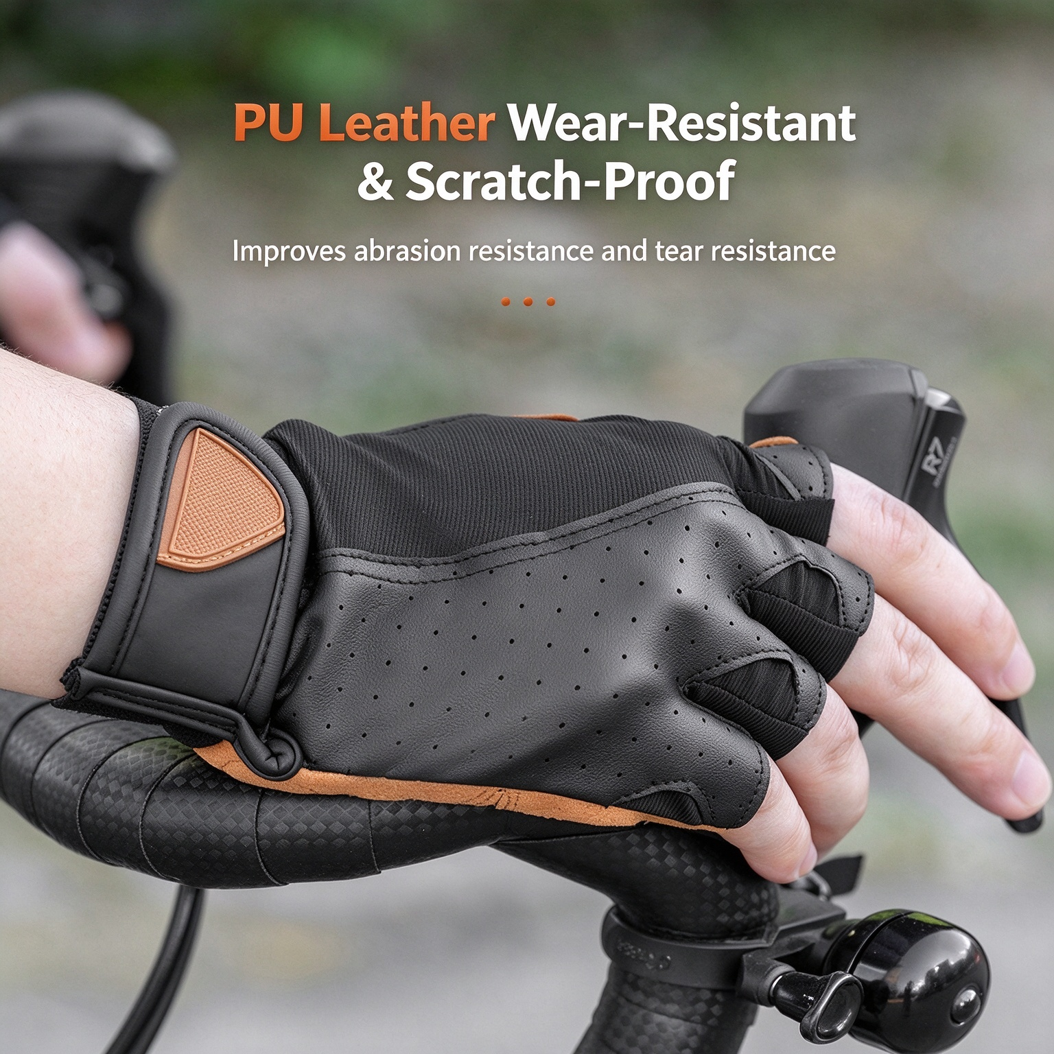 Half Finger Cycling Gloves, Bicycle Short Gloves, Shock Absorbing, Breathable & Non-slip 260019 - Image 7