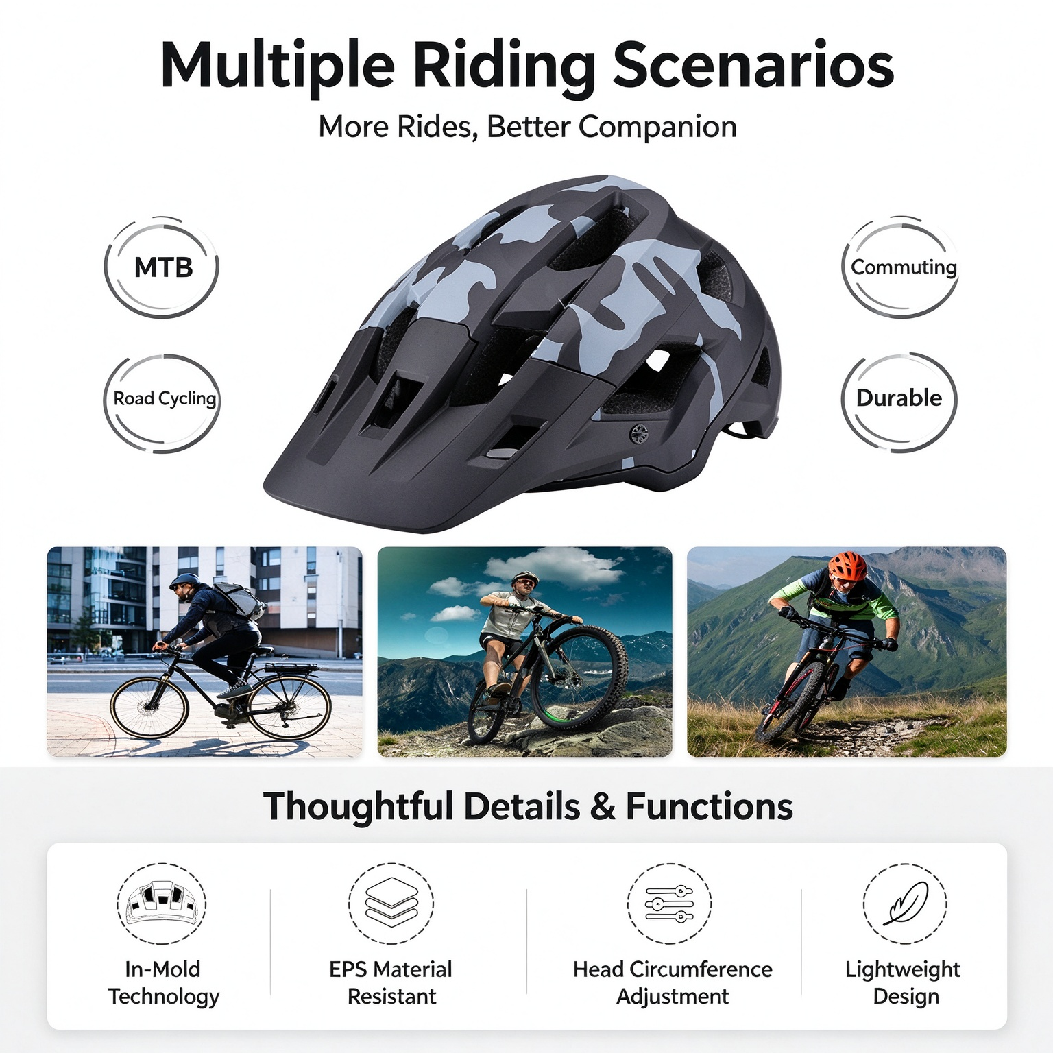 MTB Off‑Road Bike Helmet L‑260002 - Image 3