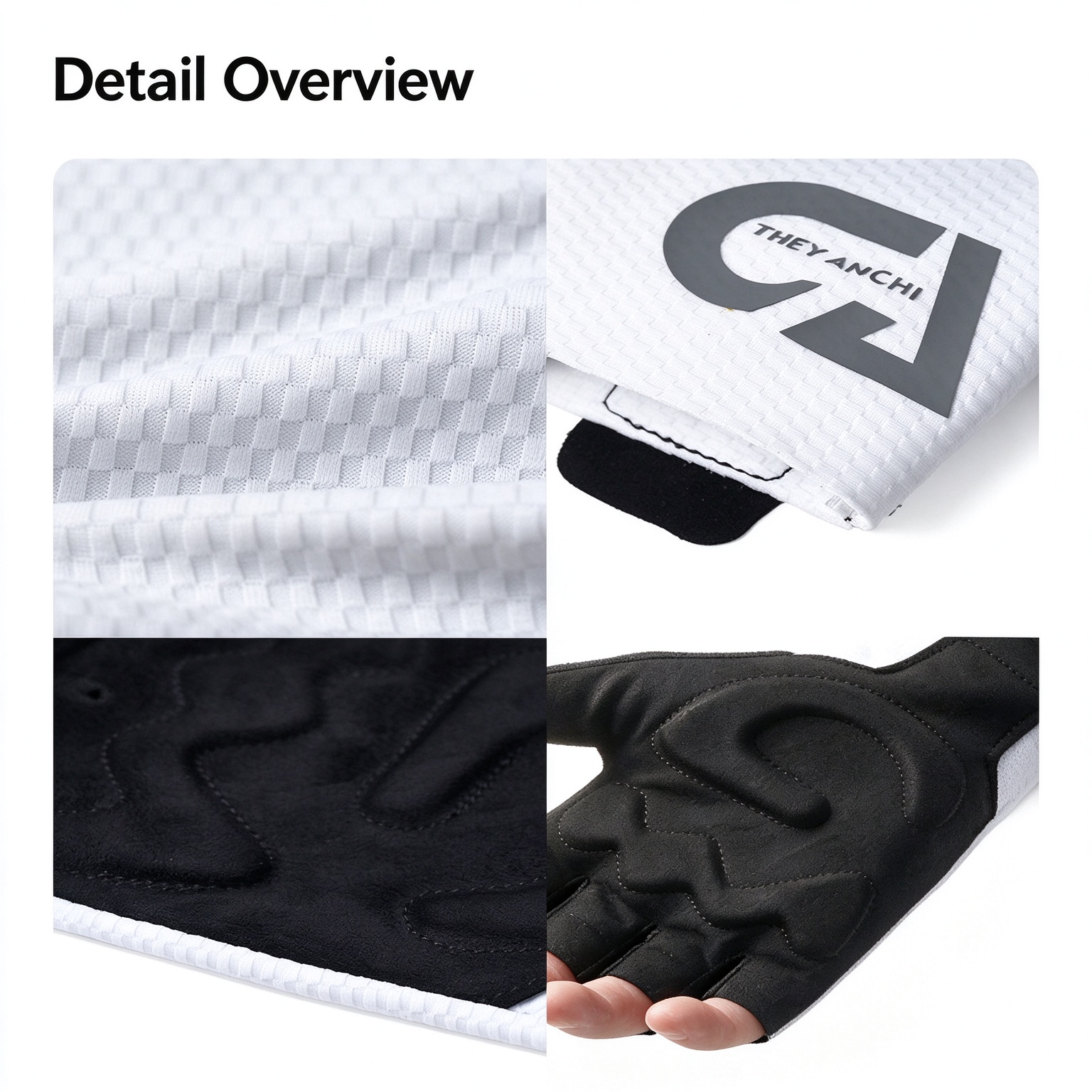 Men's Half Finger Bike Gloves, Anti-Slip Shock Absorbing Outdoor Gloves for Cycling Fishing Hiking Fitness 260017 - Image 5