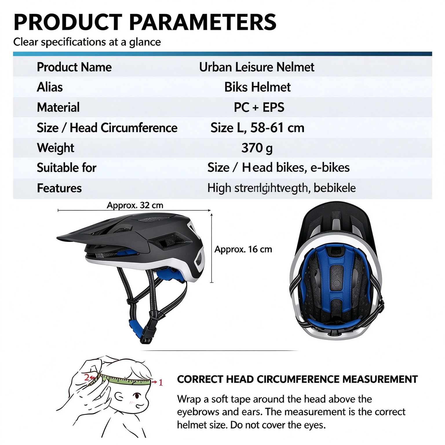MTB Mountain Off‑Road Cycling Helmet-260001-L - Image 3