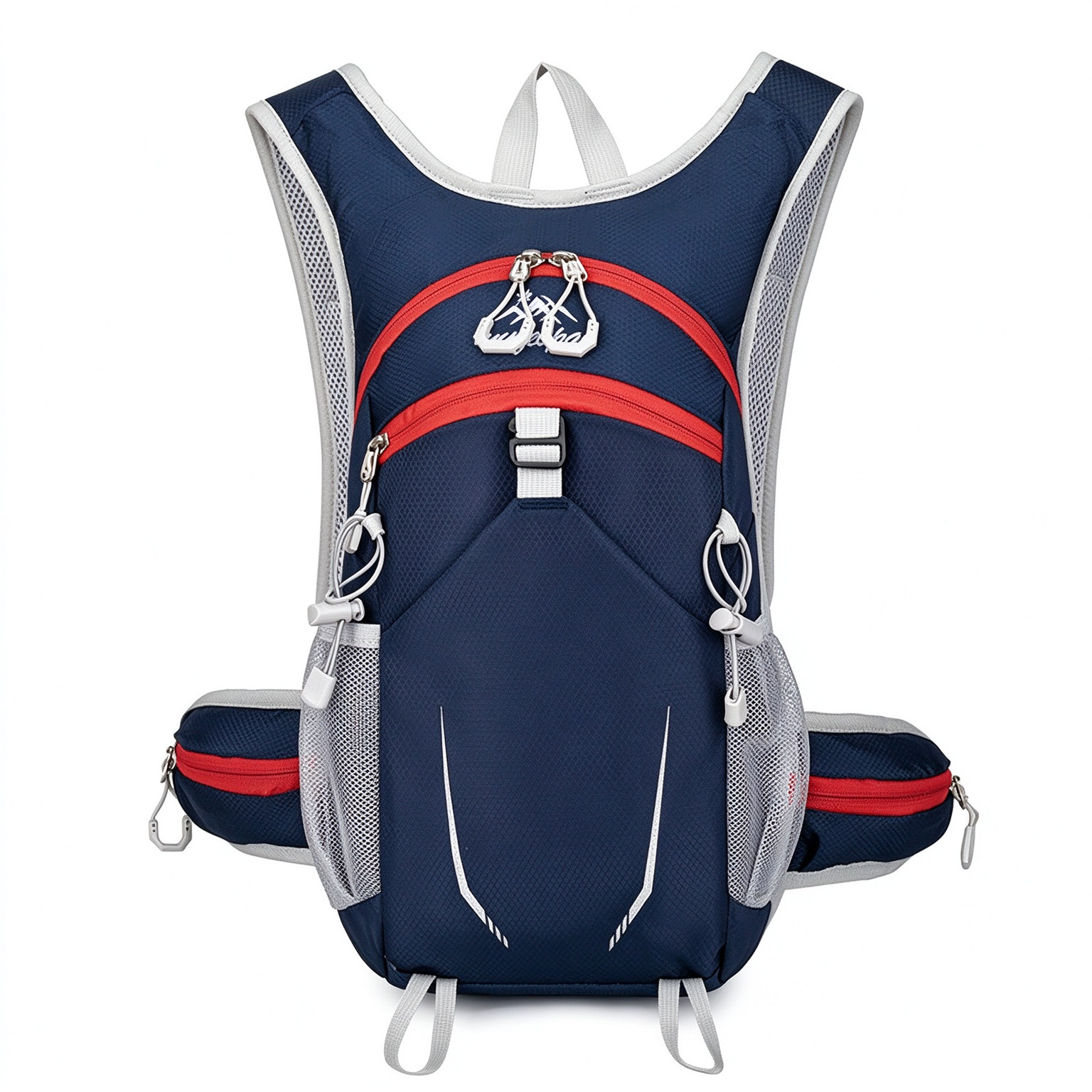 Lightweight Large Capacity Outdoor Backpack, Breathable Close-Fitting Rucksack for Hiking, Cycling & Travel 260027 - Dark blue