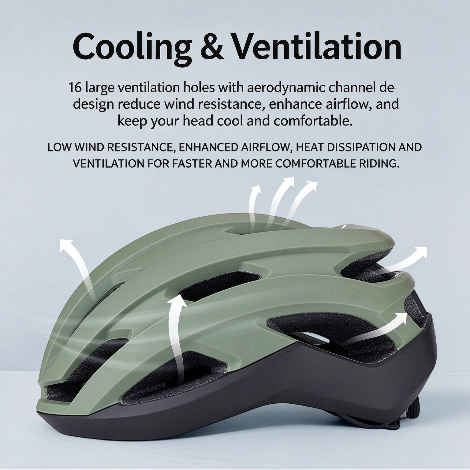 Integrated-Molding Lightweight Breathable Bike Safety Helmet for Men Women, Road MTB L-260012 - Image 5