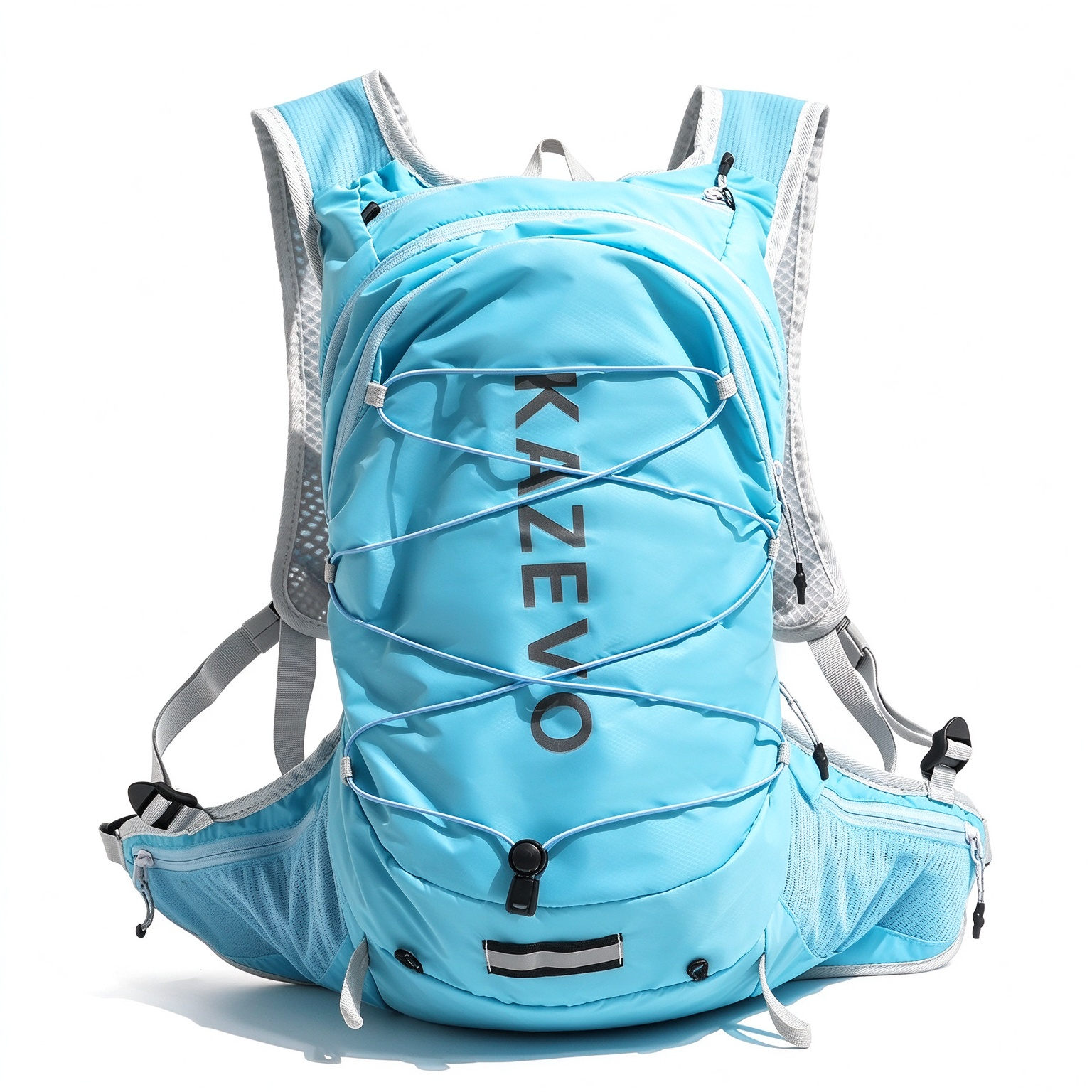Mountain Style Cycling Backpack, Trail Running Marathon Hydration Vest, Lightweight Hiking Daypack for Outdoor Mountaineering 260028 - Blue