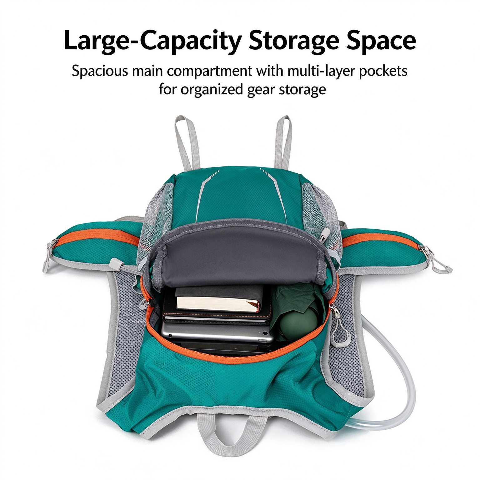 Lightweight Large Capacity Outdoor Backpack, Breathable Close-Fitting Rucksack for Hiking, Cycling & Travel 260027 - Image 17