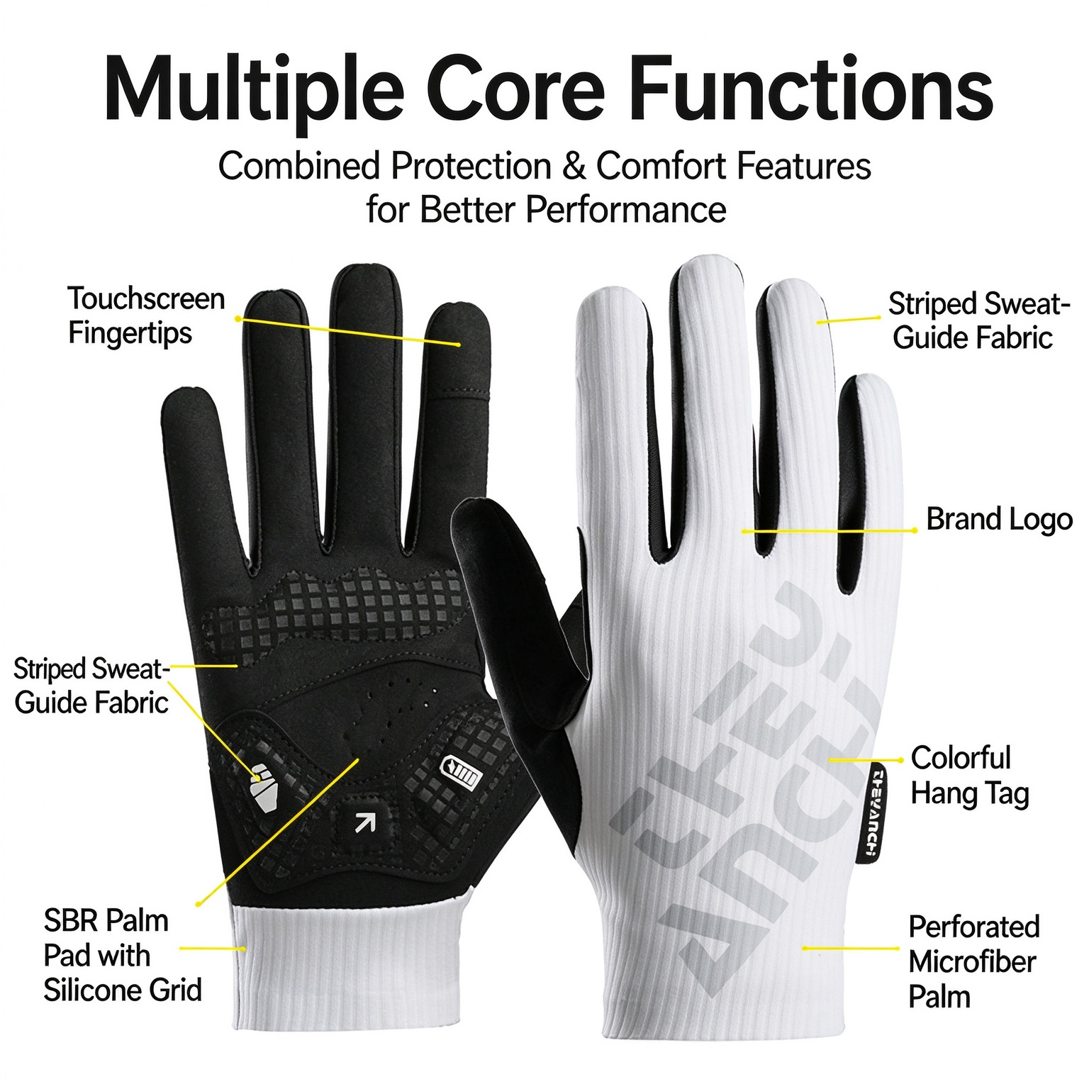 Summer Thin Touchscreen Cycling Gloves for Men, Anti-slip Wear Resistant for Biking Hiking Fishing 260016 - Image 14