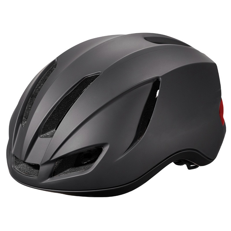 Aero Bicycle Helmet with Taillight & Double Edge Wrapping, Road Bike Safety Helmet L-260011