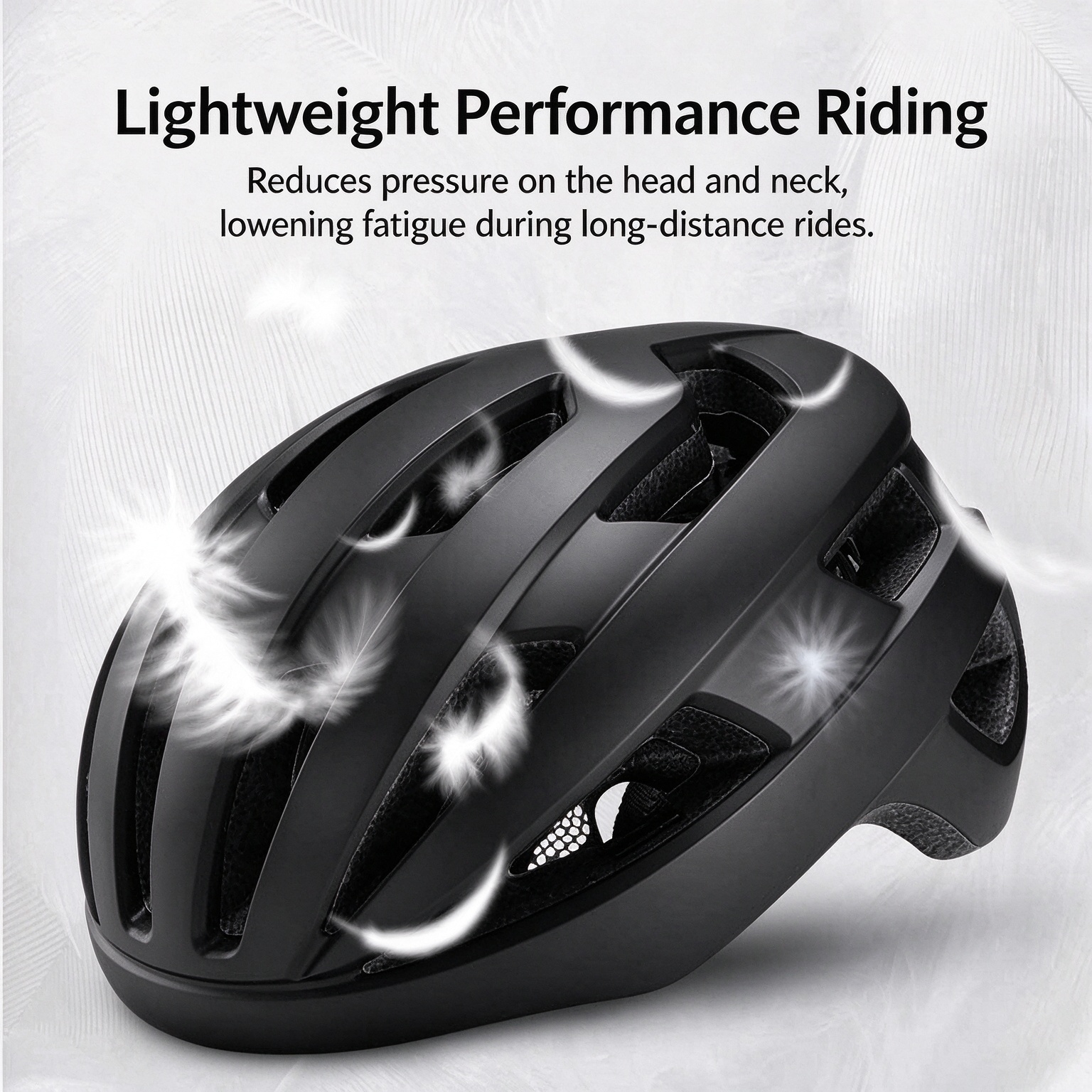 One‑piece Molding Road Bike Helmet with Rechargeable Taillight L-260004 - Image 3