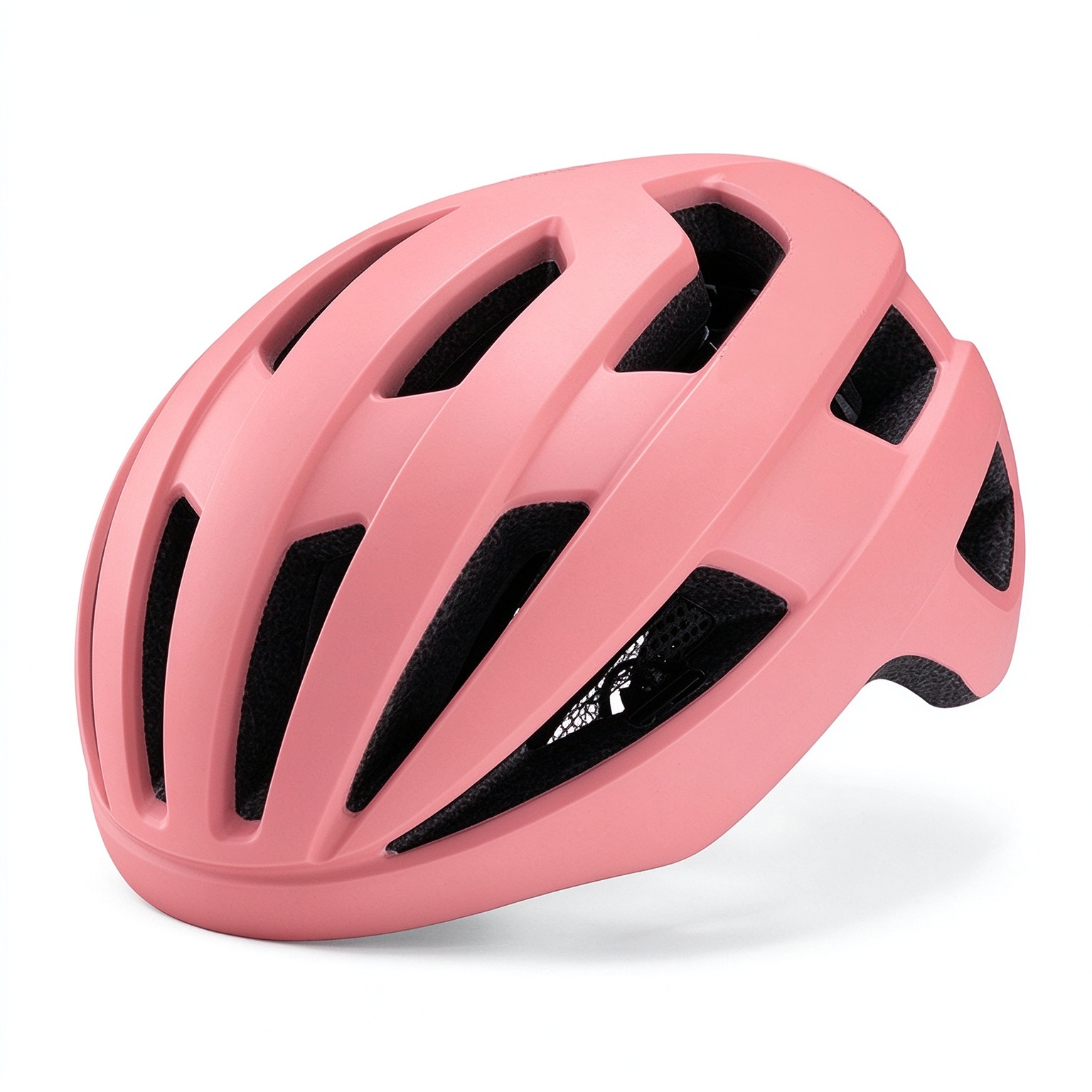 One‑piece Molding Road Bike Helmet with Rechargeable Taillight L-260004 - Pink