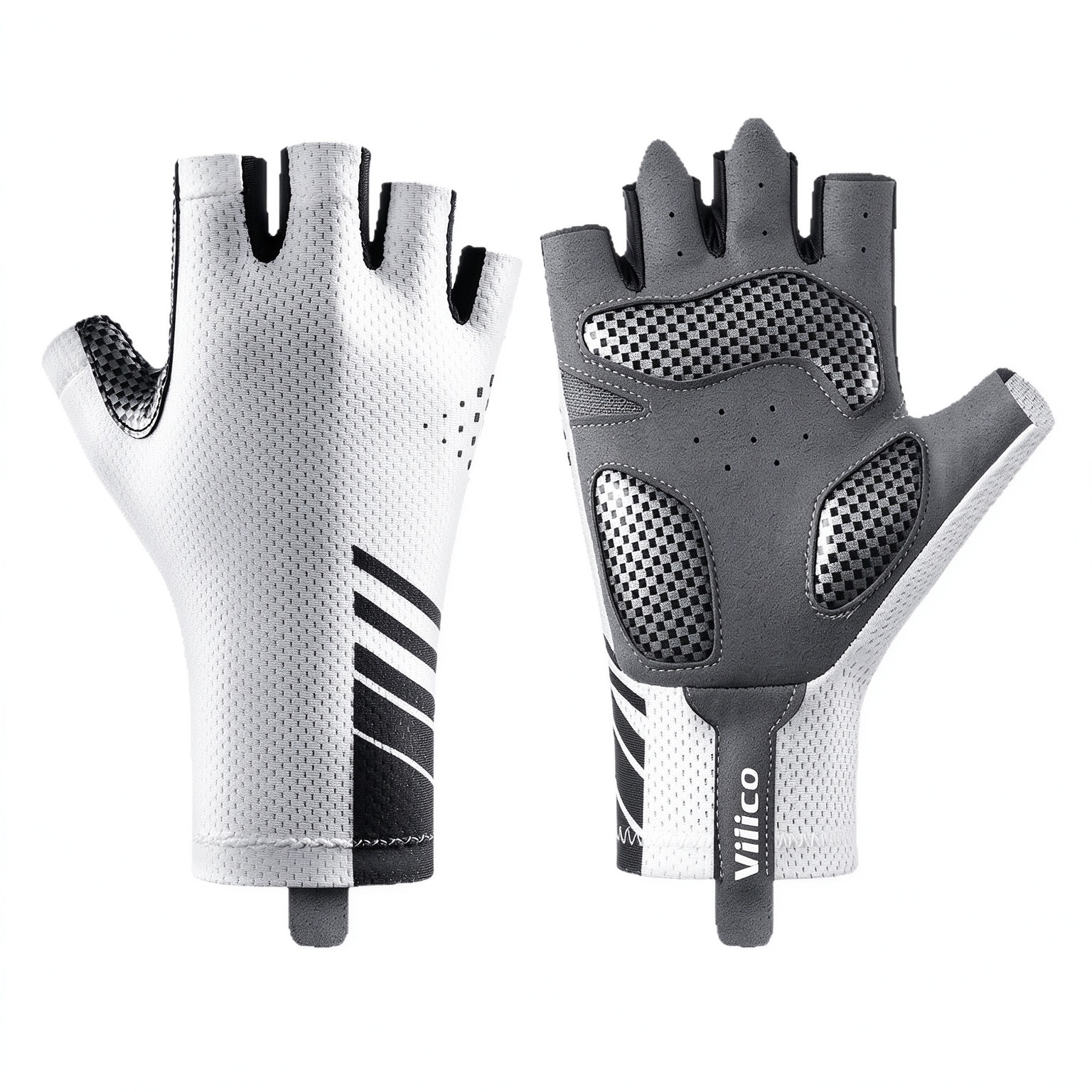 Men Summer Half-Finger Touchscreen Cycling Gloves, Breathable Sun Protection for Outdoor Sports 260014