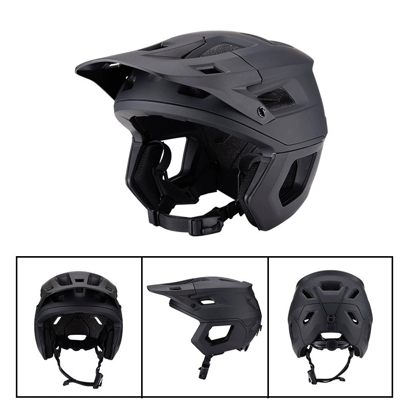 Integrated Molding Adult Half-Shell MTB Helmet, Off-Road & Downhill L-260008 - Black