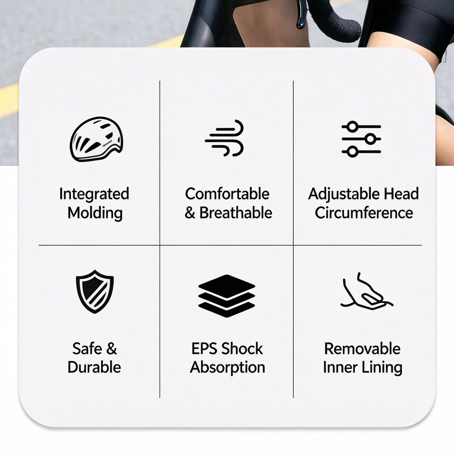 Integrated‑Molding Road & Mountain Bike Helmet for Men Women L-260007 - Image 8