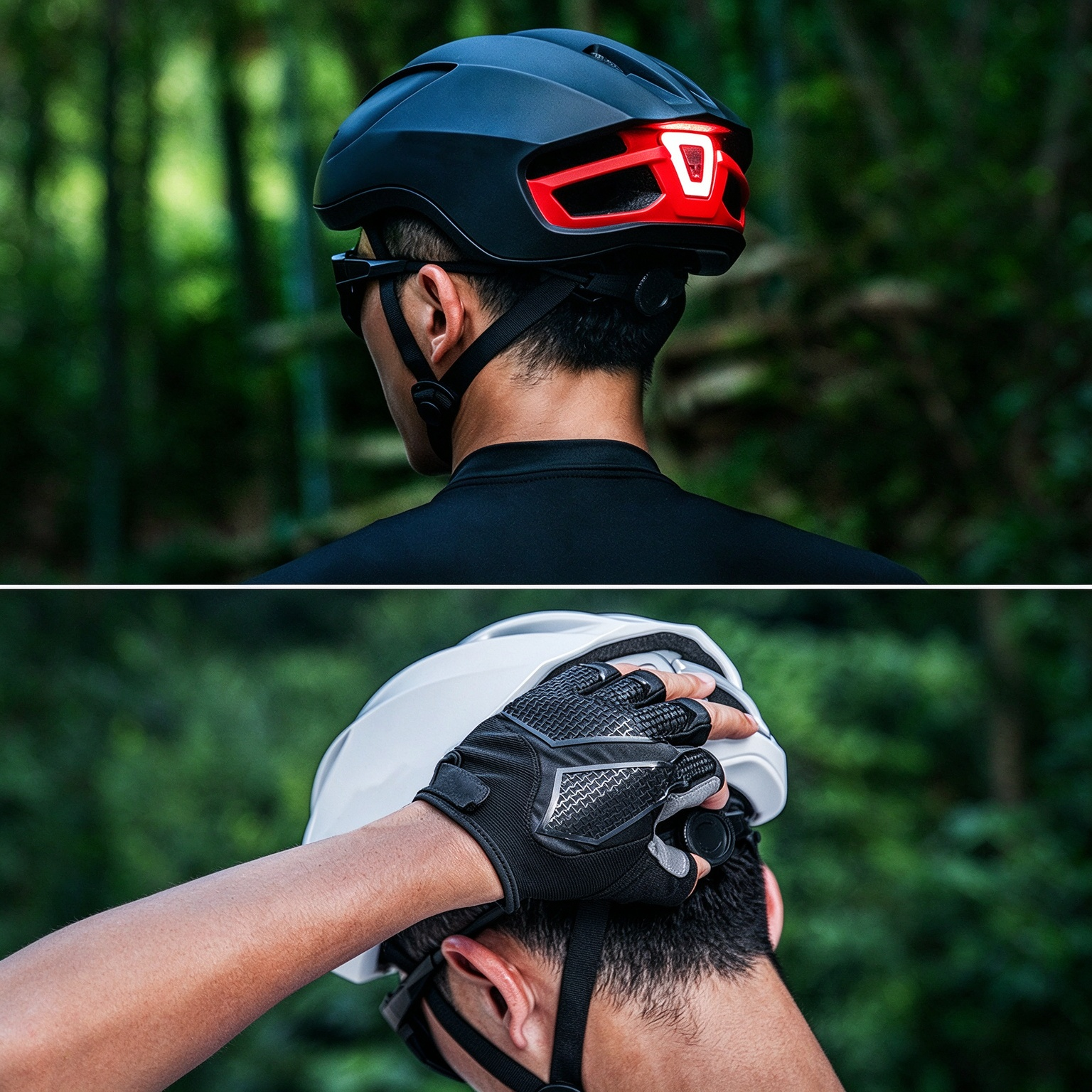 Aero Bicycle Helmet with Taillight & Double Edge Wrapping, Road Bike Safety Helmet L-260011 - Image 16