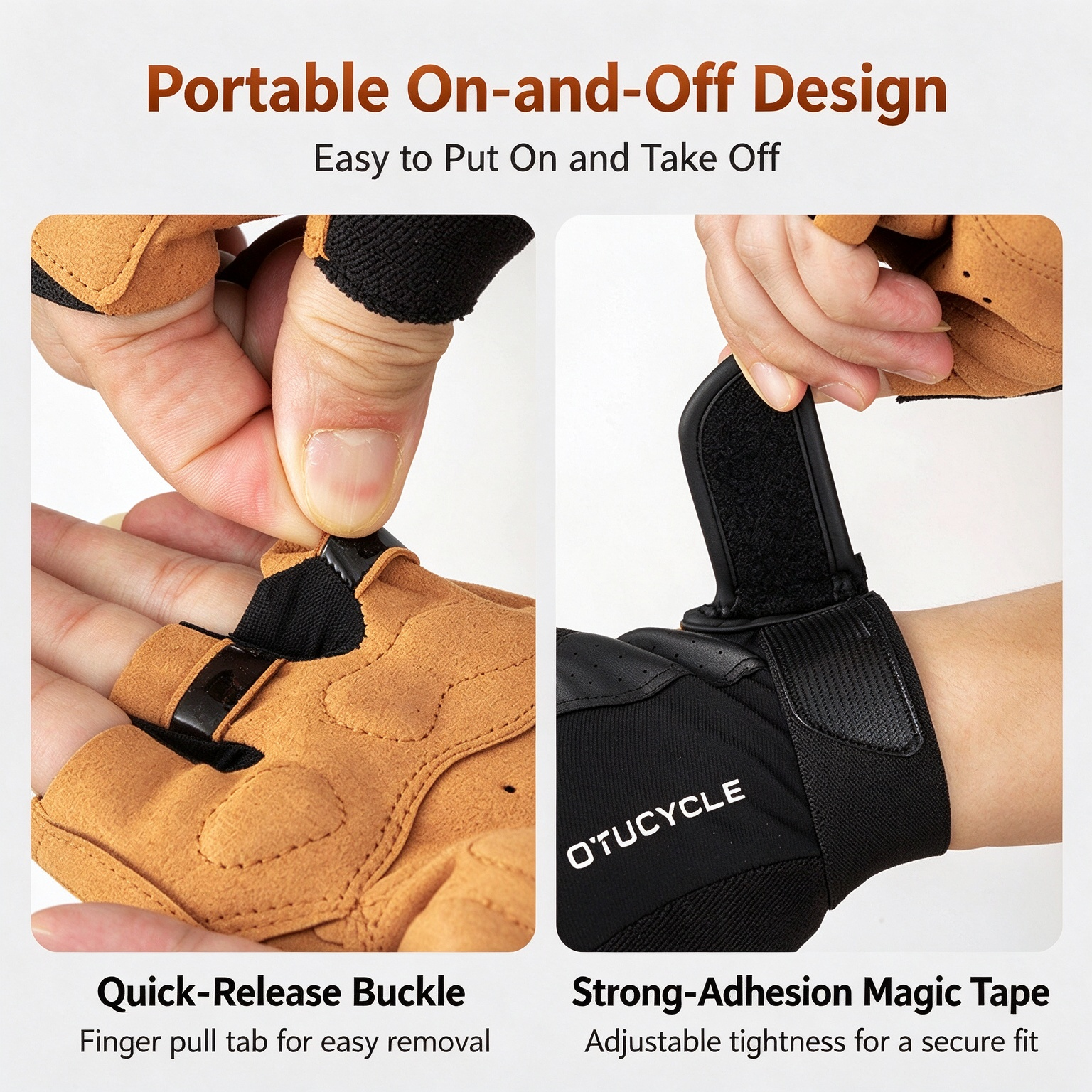 Half Finger Cycling Gloves, Bicycle Short Gloves, Shock Absorbing, Breathable & Non-slip 260019 - Image 11