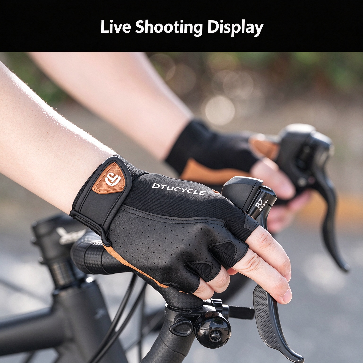 Half Finger Cycling Gloves, Bicycle Short Gloves, Shock Absorbing, Breathable & Non-slip 260019 - Image 9