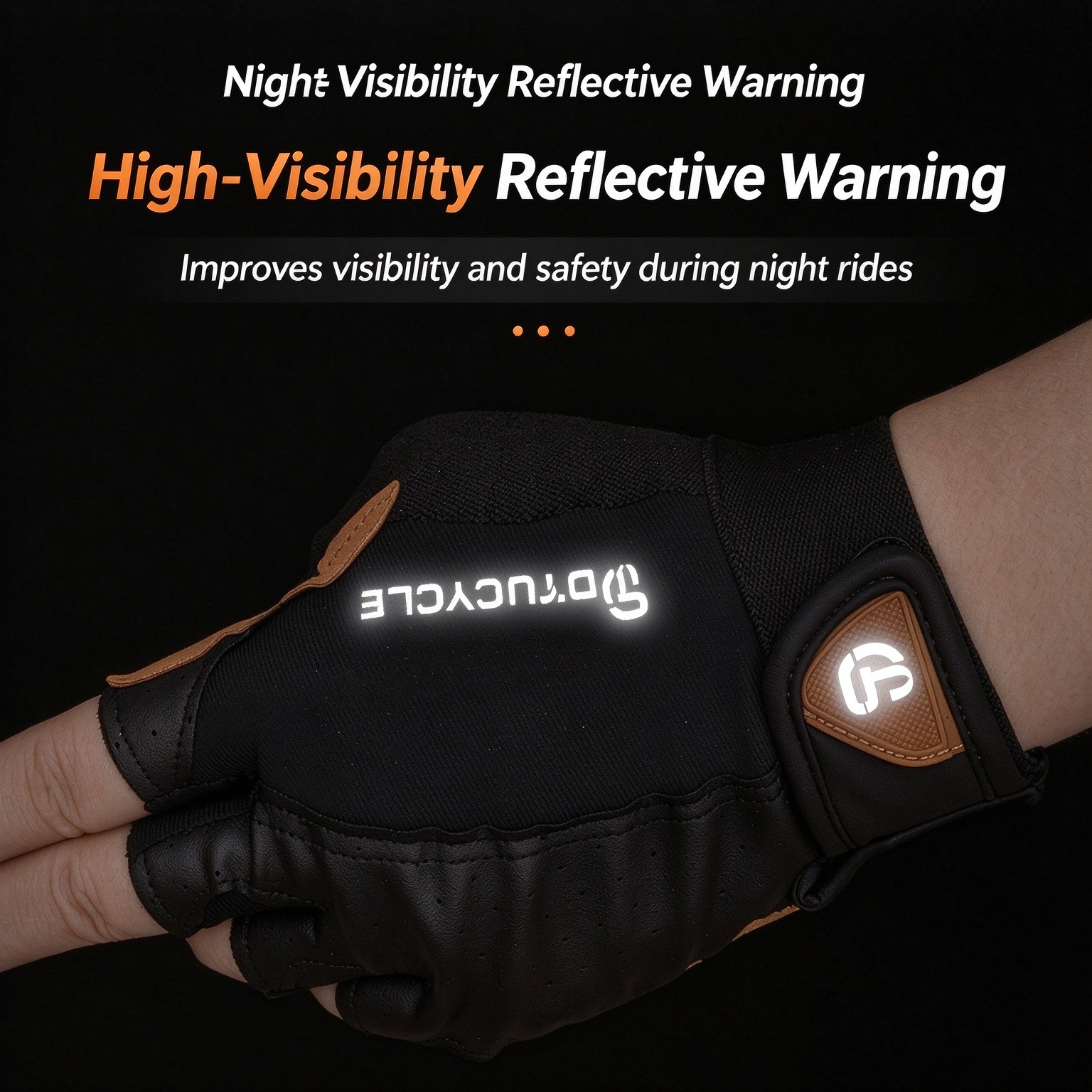 Half Finger Cycling Gloves, Bicycle Short Gloves, Shock Absorbing, Breathable & Non-slip 260019 - Image 4