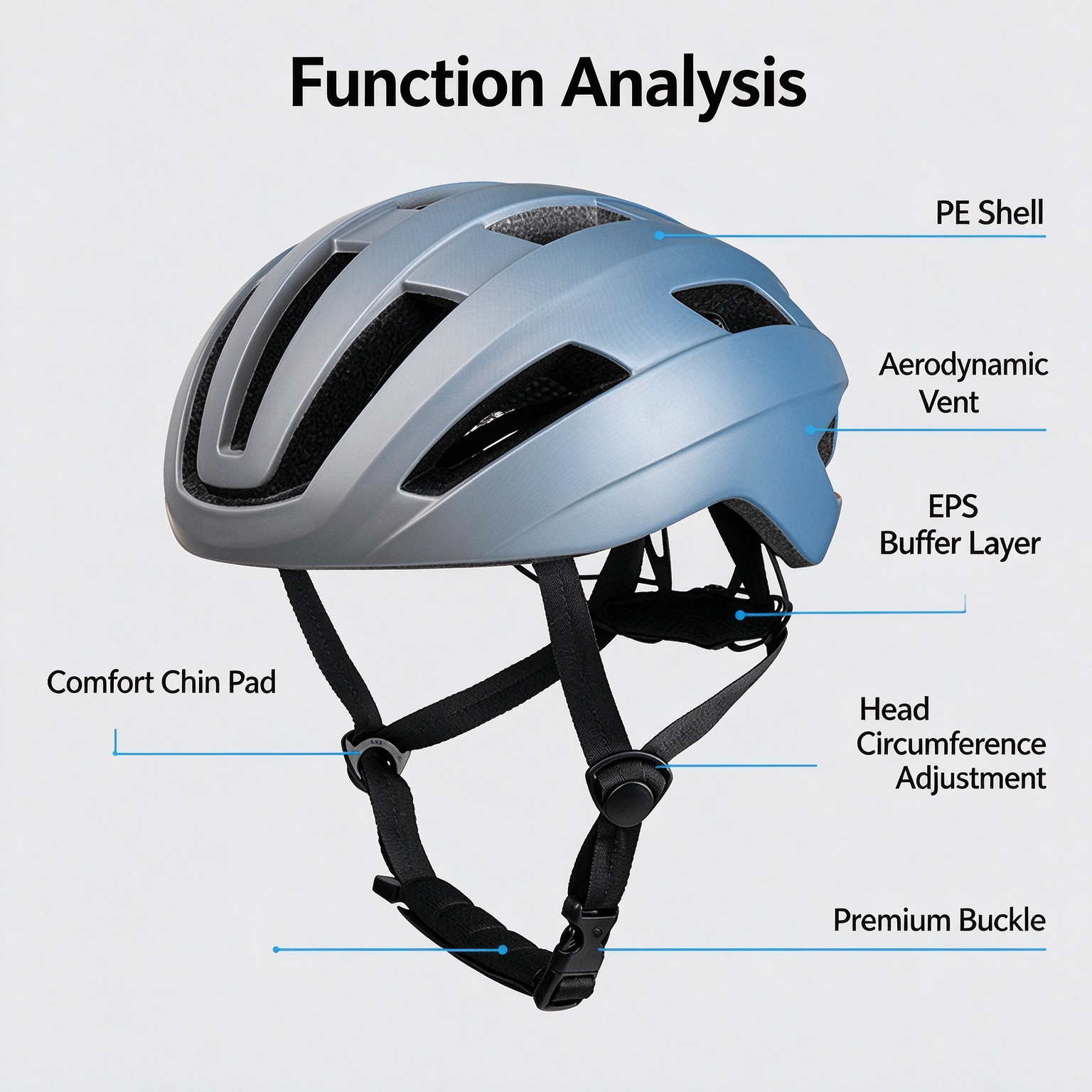 Unisex Integrated‑Molding Bike Helmet, Shock‑Absorbing Ventilated for Road & Mountain Cycling L-260006 - Image 13