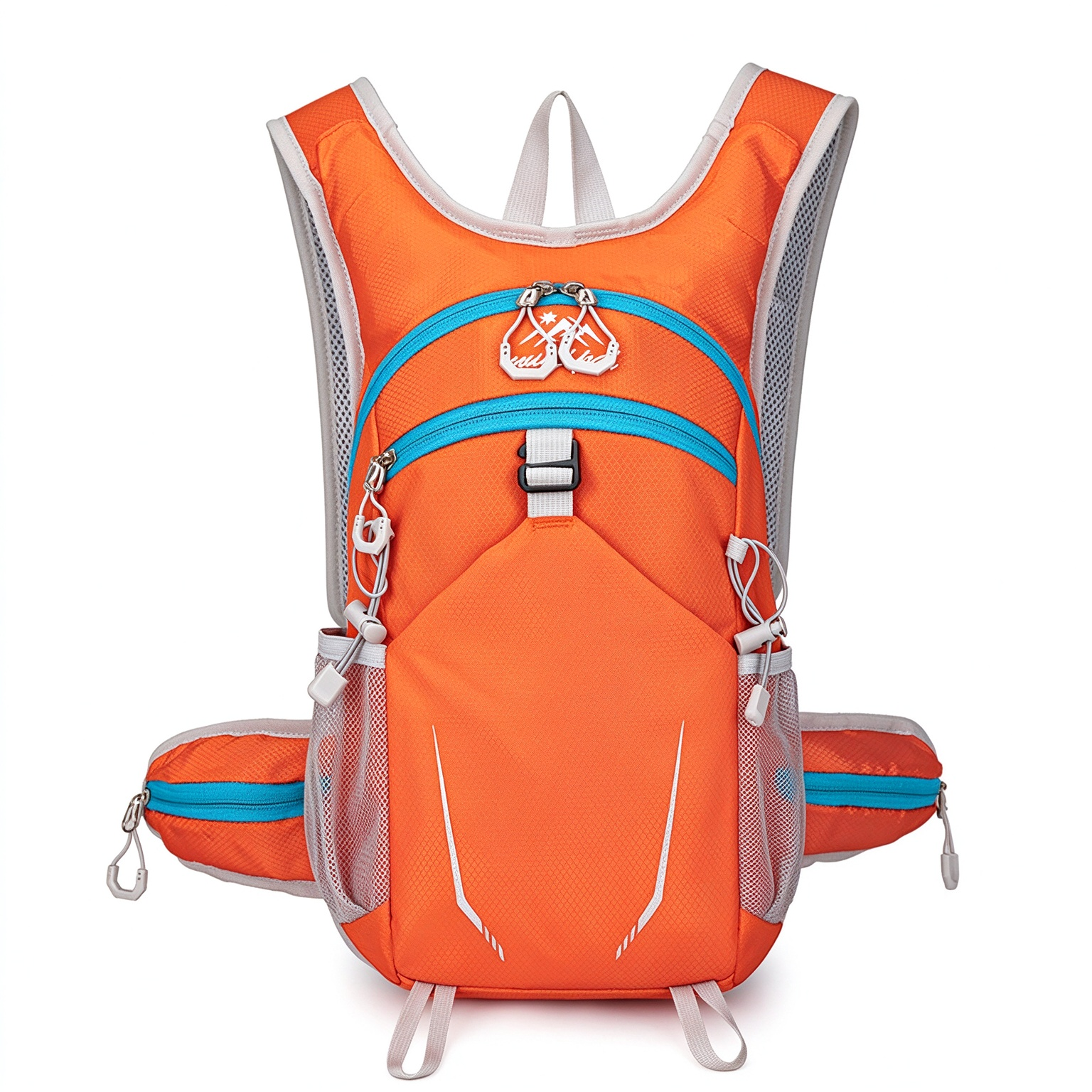 Lightweight Large Capacity Outdoor Backpack, Breathable Close-Fitting Rucksack for Hiking, Cycling & Travel 260027 - Orange