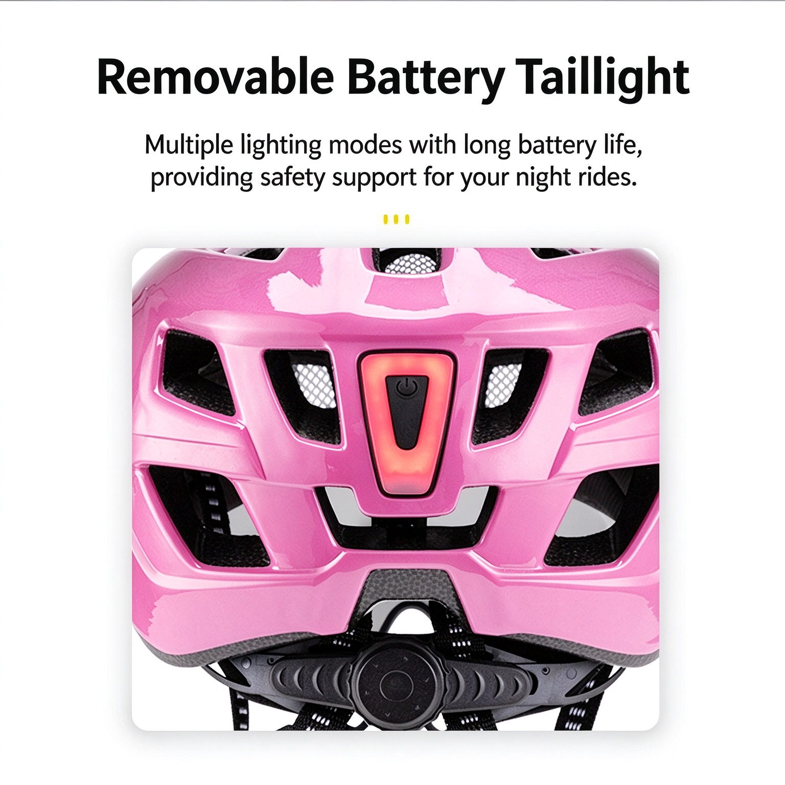 Integrated Molding Road Cycling Helmet with Magnetic Goggles & Light, Universal Fit L-260009 - Image 4