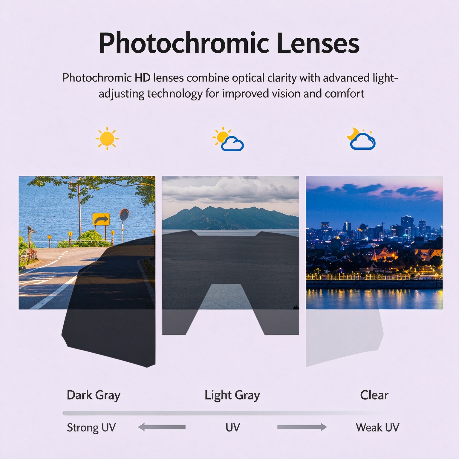 Photochromic Cycling Glasses for Men & Women, Day & Night Use, Mountain & Road Bike Sports Myopia Windproof Goggles, Bicycle Protective Eyewear 260021 - Image 7