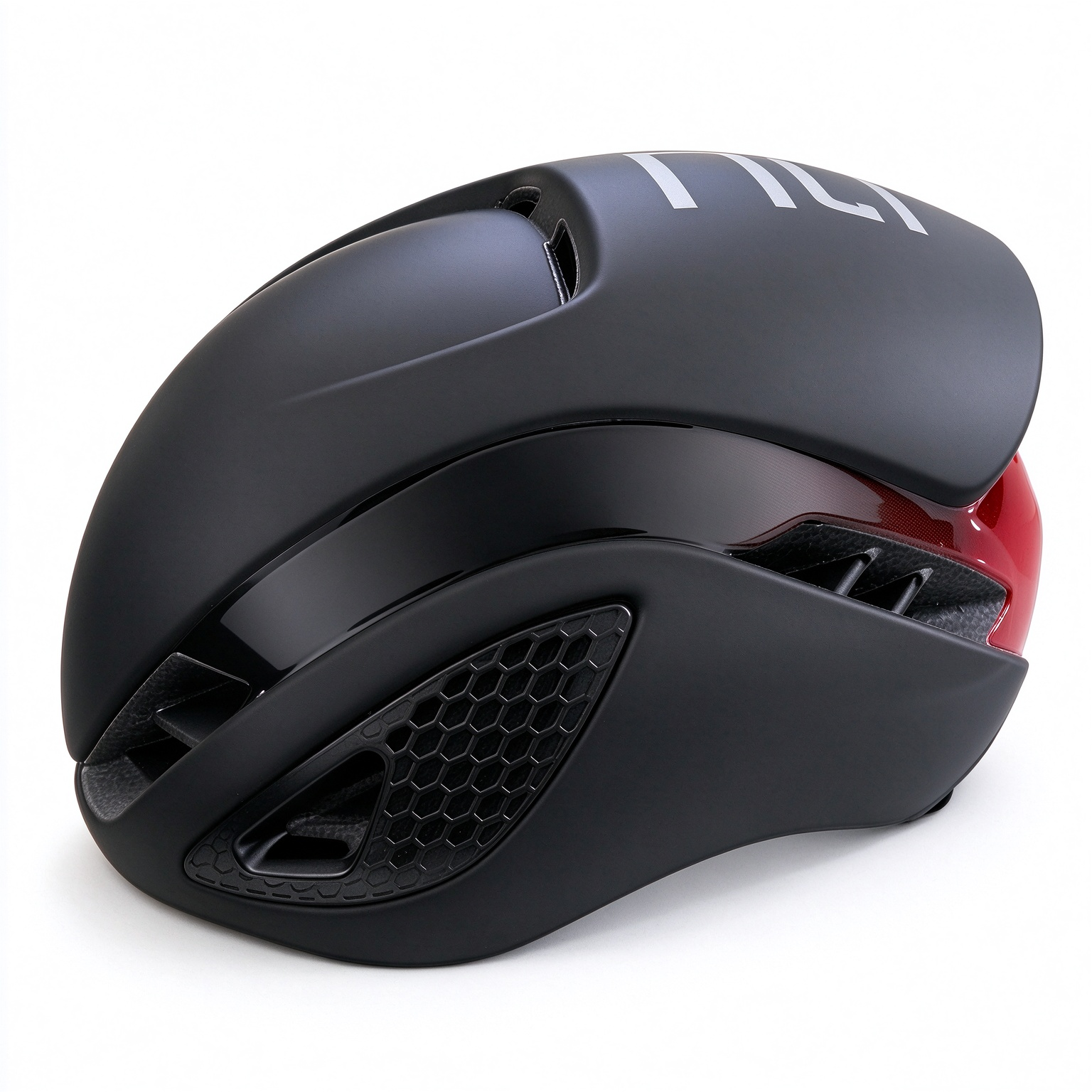 Aerodynamic Road Bike Helmet, CE Certified EN1078, Triathlon Racing Bicycle Helmet - 260038 - Black & Red