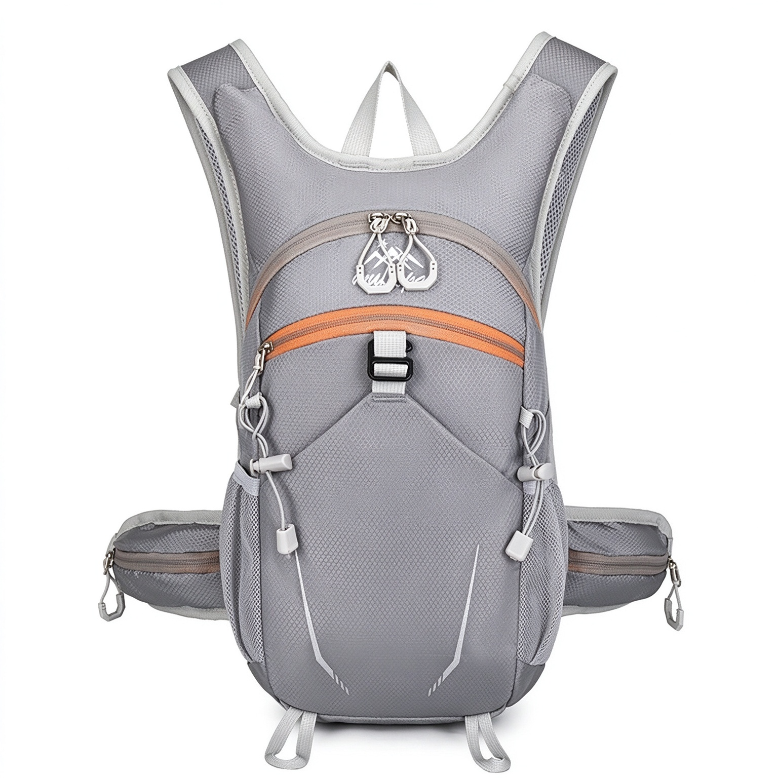 Lightweight Large Capacity Outdoor Backpack, Breathable Close-Fitting Rucksack for Hiking, Cycling & Travel 260027 - Gray
