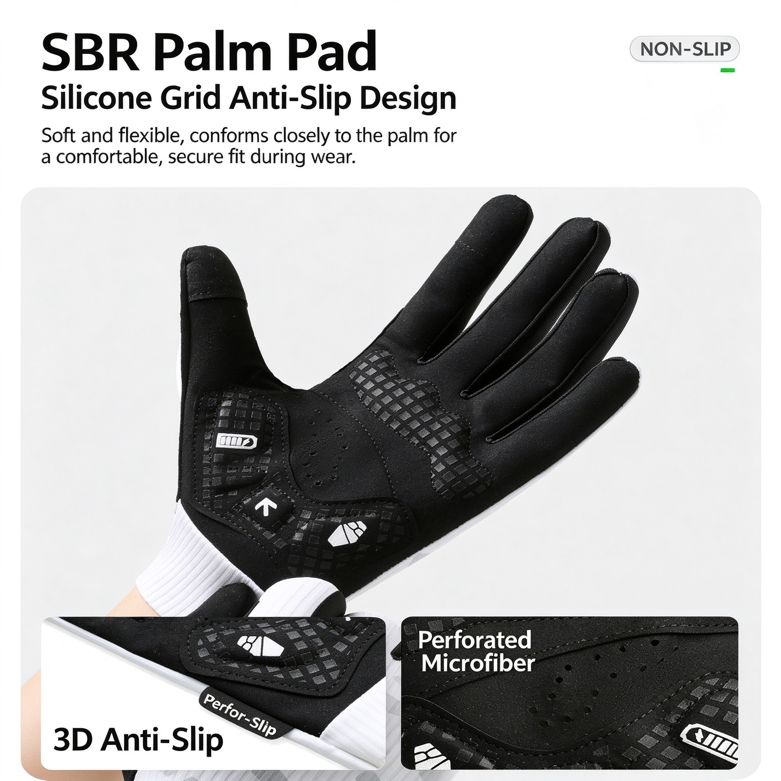 Summer Thin Touchscreen Cycling Gloves for Men, Anti-slip Wear Resistant for Biking Hiking Fishing 260016 - Image 10