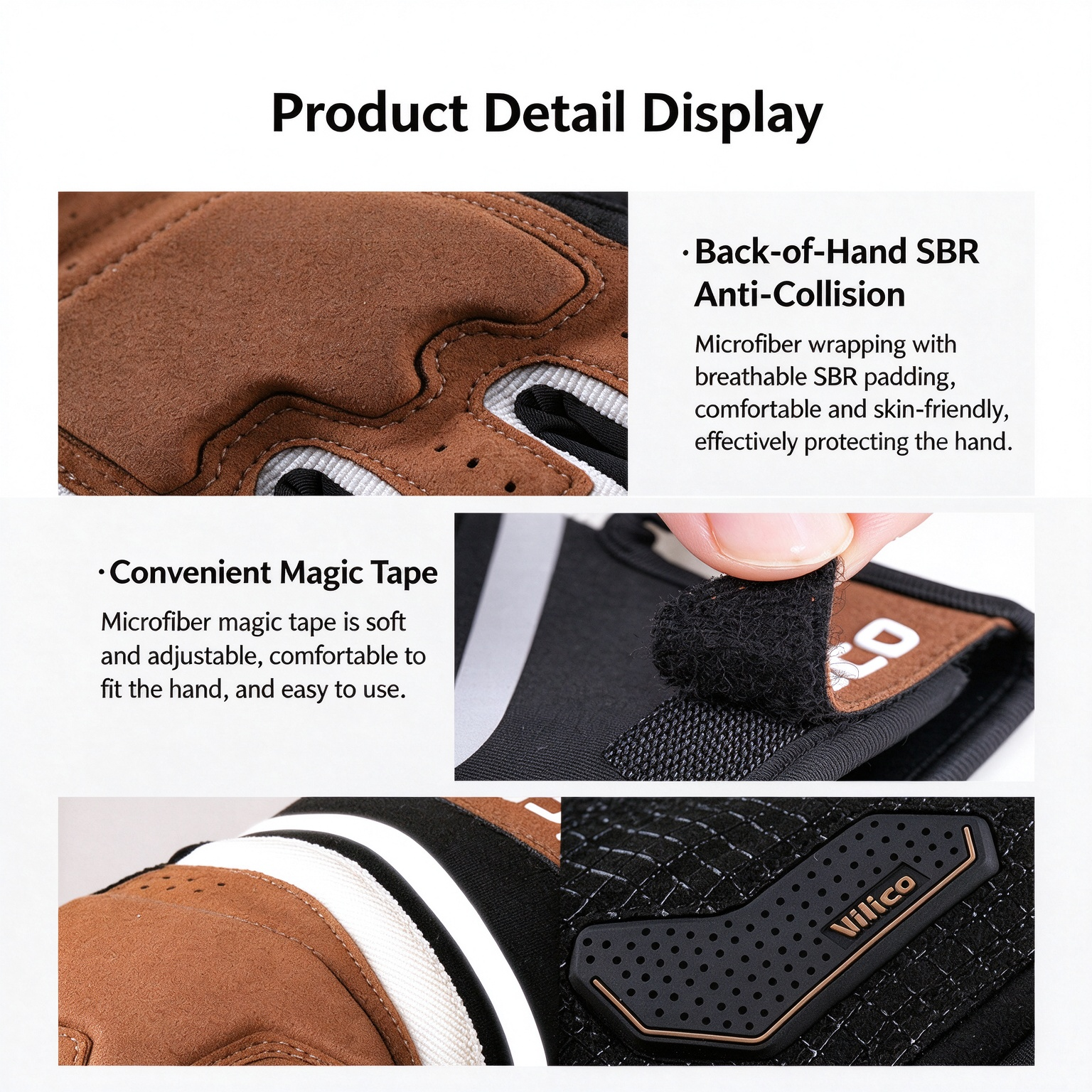 Outdoor Cycling Touchscreen Full Finger Gloves, Microfiber Shock-Absorbing Wear-Resistant Anti-Slip Anti-Collision for Mountain Biking 260018 - Image 10