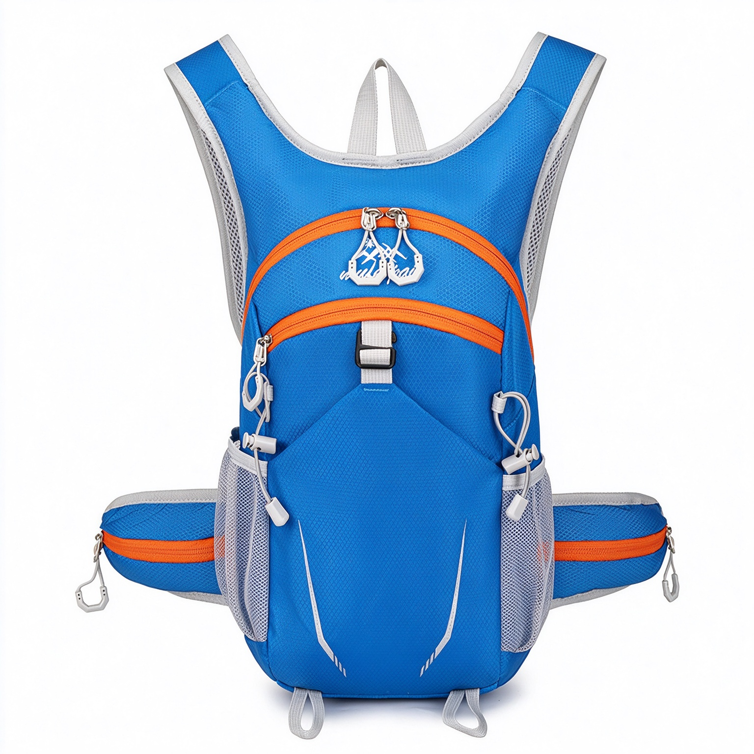 Lightweight Large Capacity Outdoor Backpack, Breathable Close-Fitting Rucksack for Hiking, Cycling & Travel 260027 - Blue