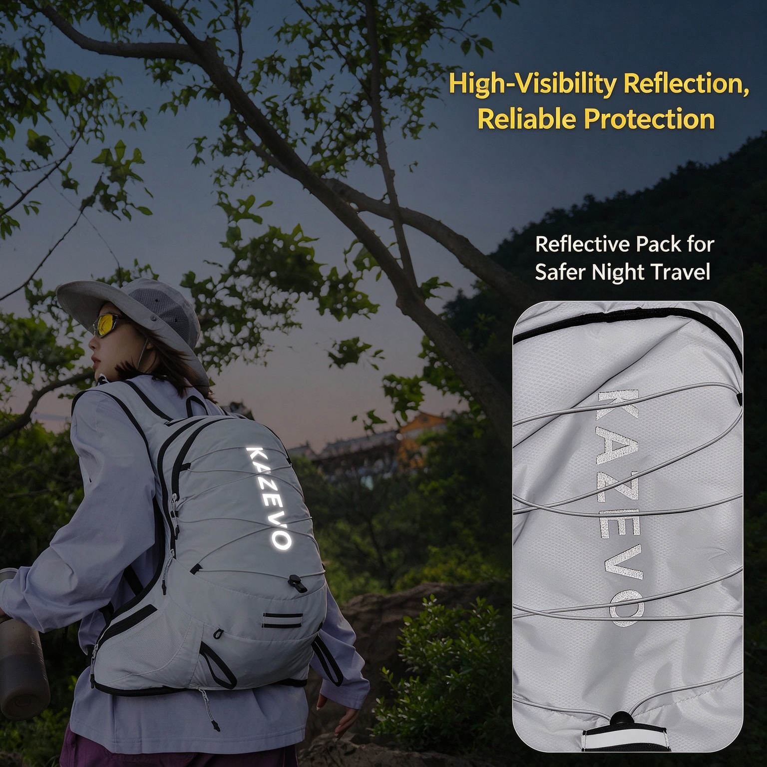 Mountain Style Cycling Backpack, Trail Running Marathon Hydration Vest, Lightweight Hiking Daypack for Outdoor Mountaineering 260028 - Image 17