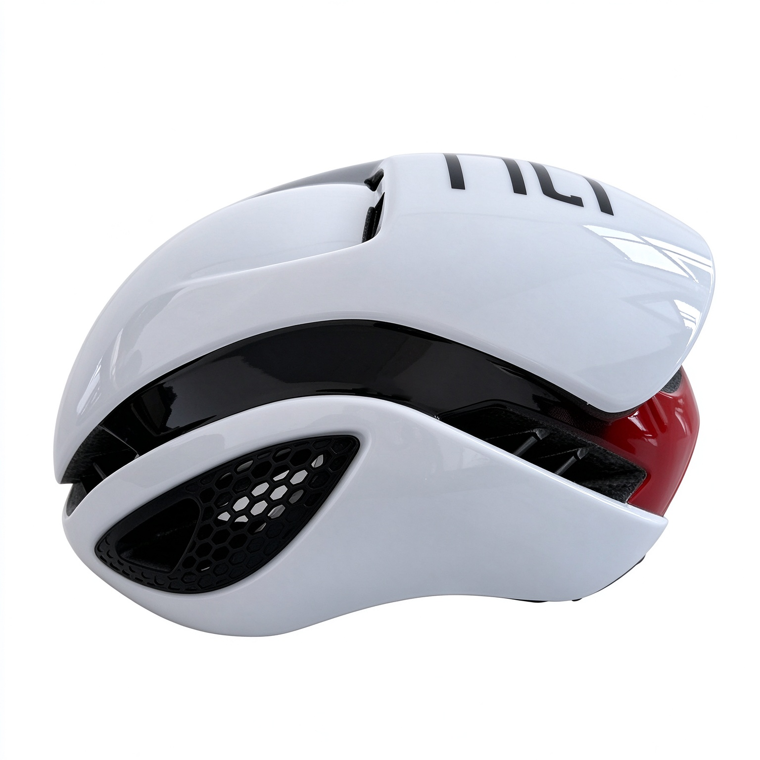 Aerodynamic Road Bike Helmet, CE Certified EN1078, Triathlon Racing Bicycle Helmet - 260038 - White & Red