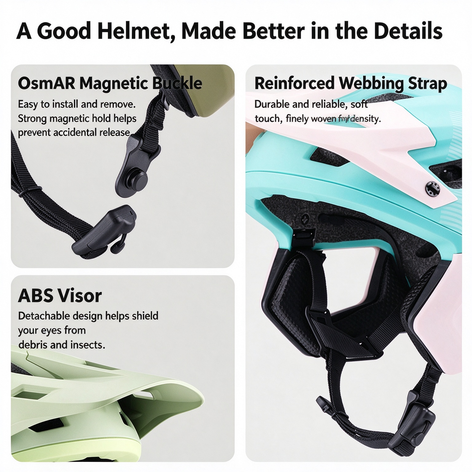Integrated Molding Adult Half-Shell MTB Helmet, Off-Road & Downhill L-260008 - Image 8