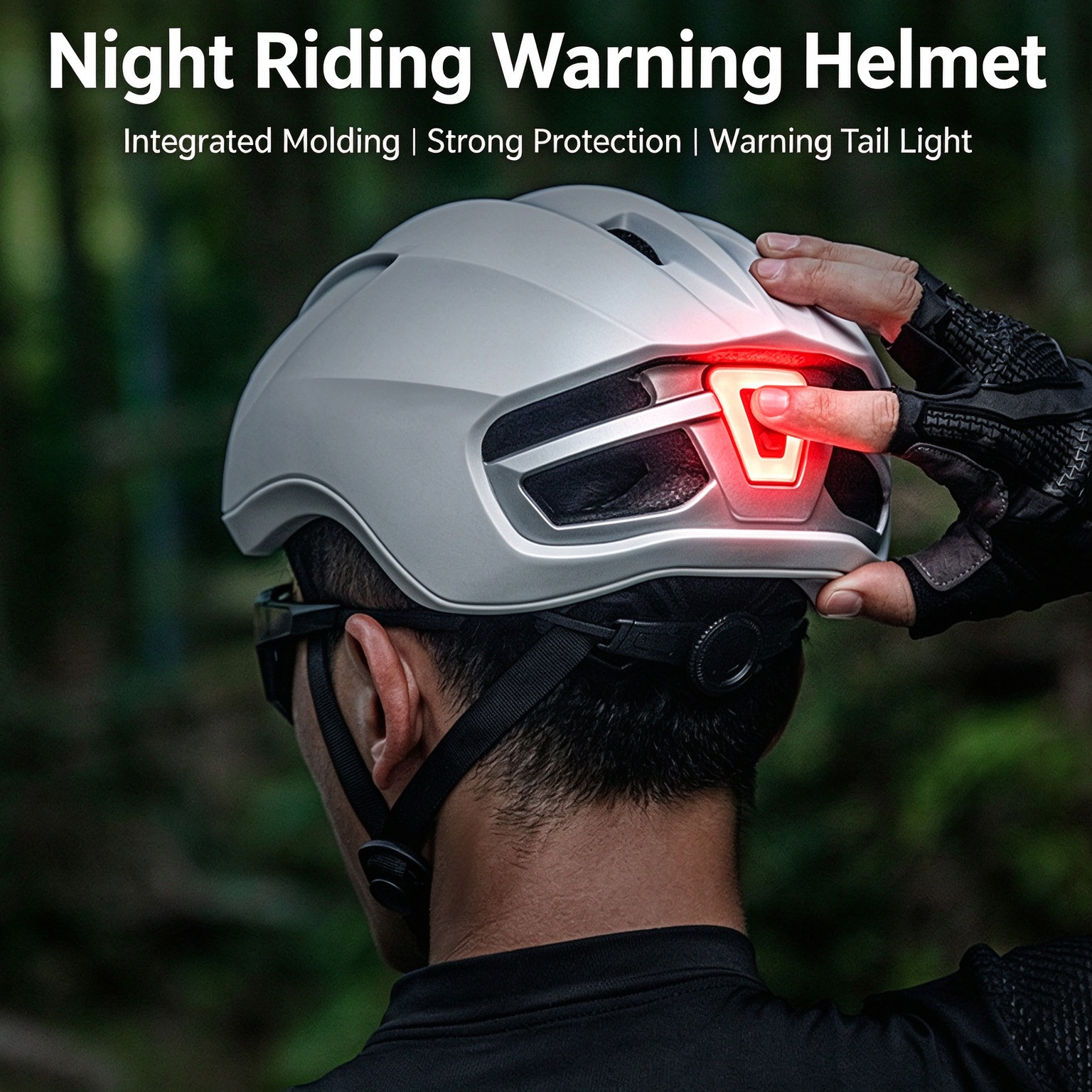 Aero Bicycle Helmet with Taillight & Double Edge Wrapping, Road Bike Safety Helmet L-260011 - Image 12