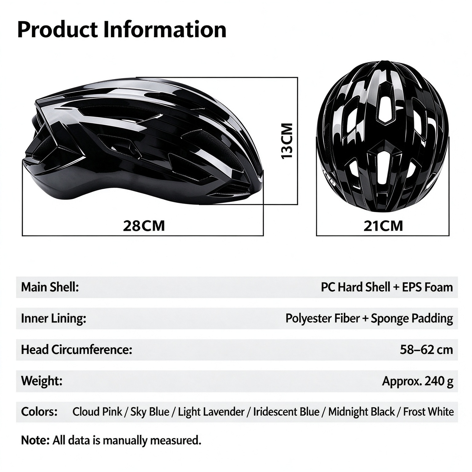 Lightweight Aerodynamic Integrated Molding Cycling Helmet for Men Women, Mountain & Road Commute L-260010 - Image 9