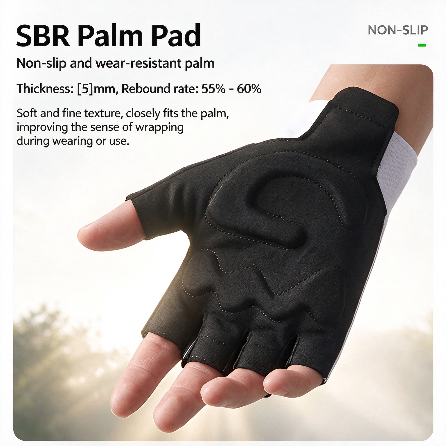Men's Half Finger Bike Gloves, Anti-Slip Shock Absorbing Outdoor Gloves for Cycling Fishing Hiking Fitness 260017 - Image 10