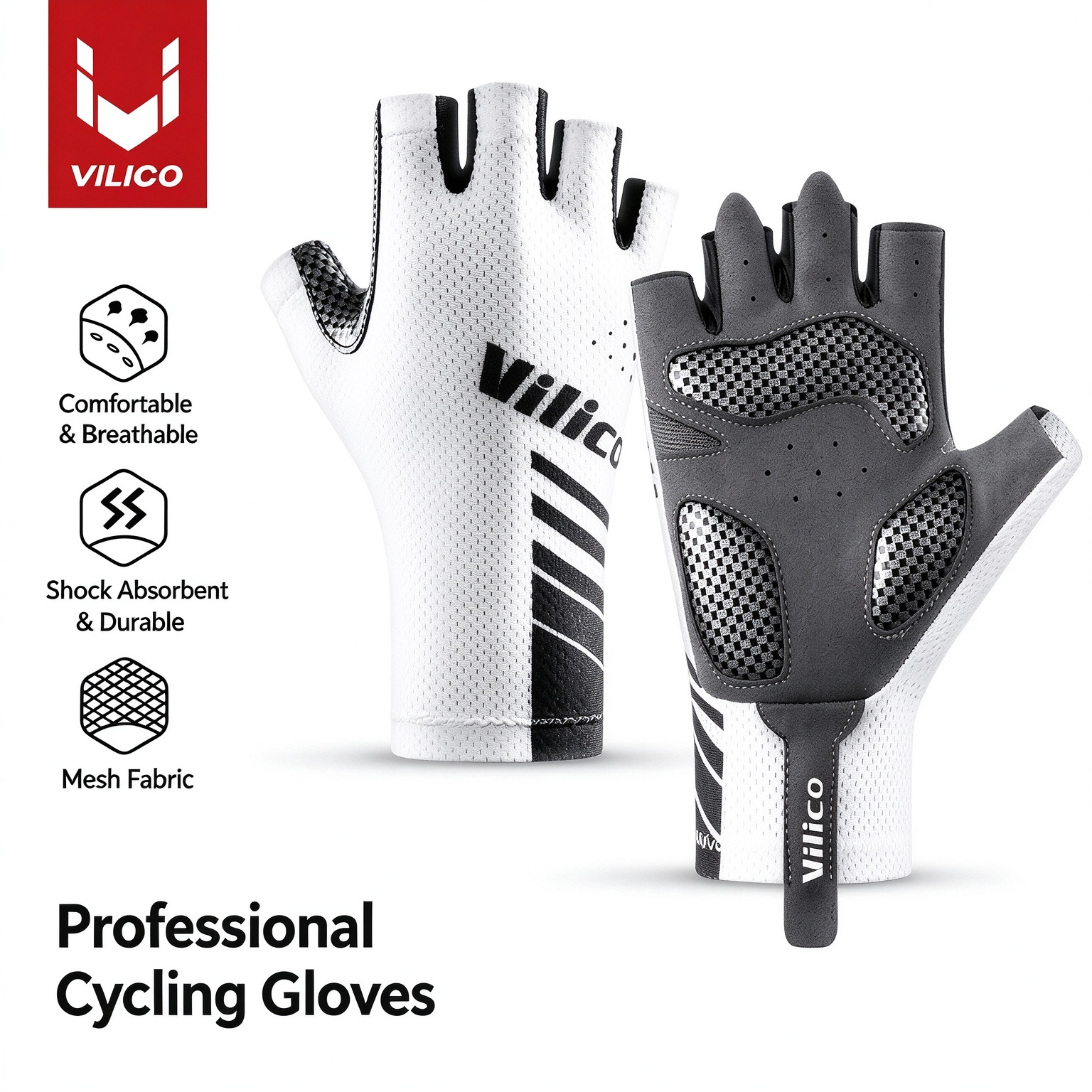 Men Summer Half-Finger Touchscreen Cycling Gloves, Breathable Sun Protection for Outdoor Sports 260014 - Image 13