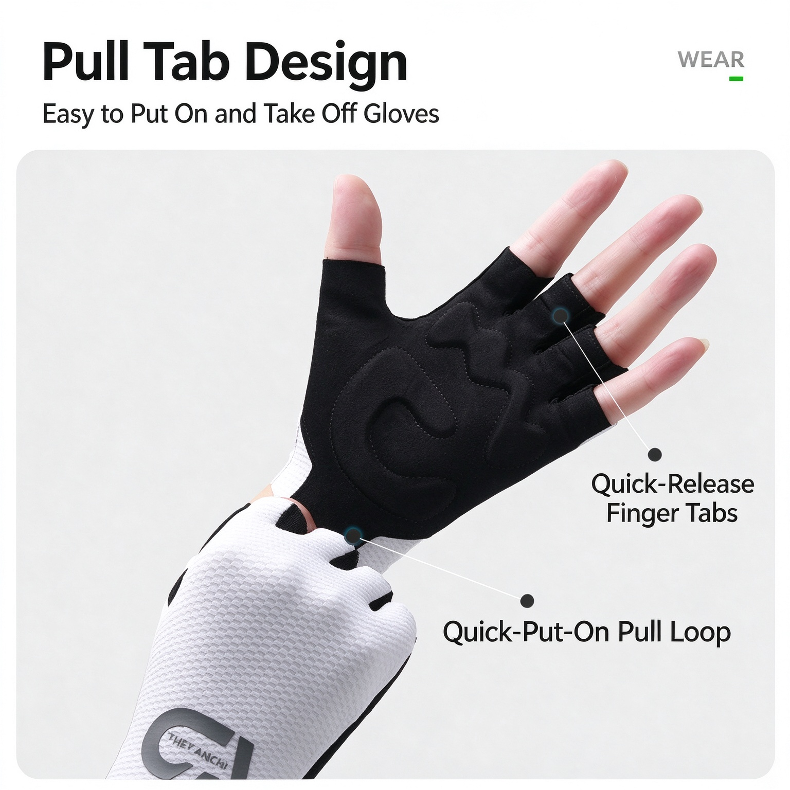 Men's Half Finger Bike Gloves, Anti-Slip Shock Absorbing Outdoor Gloves for Cycling Fishing Hiking Fitness 260017 - Image 8