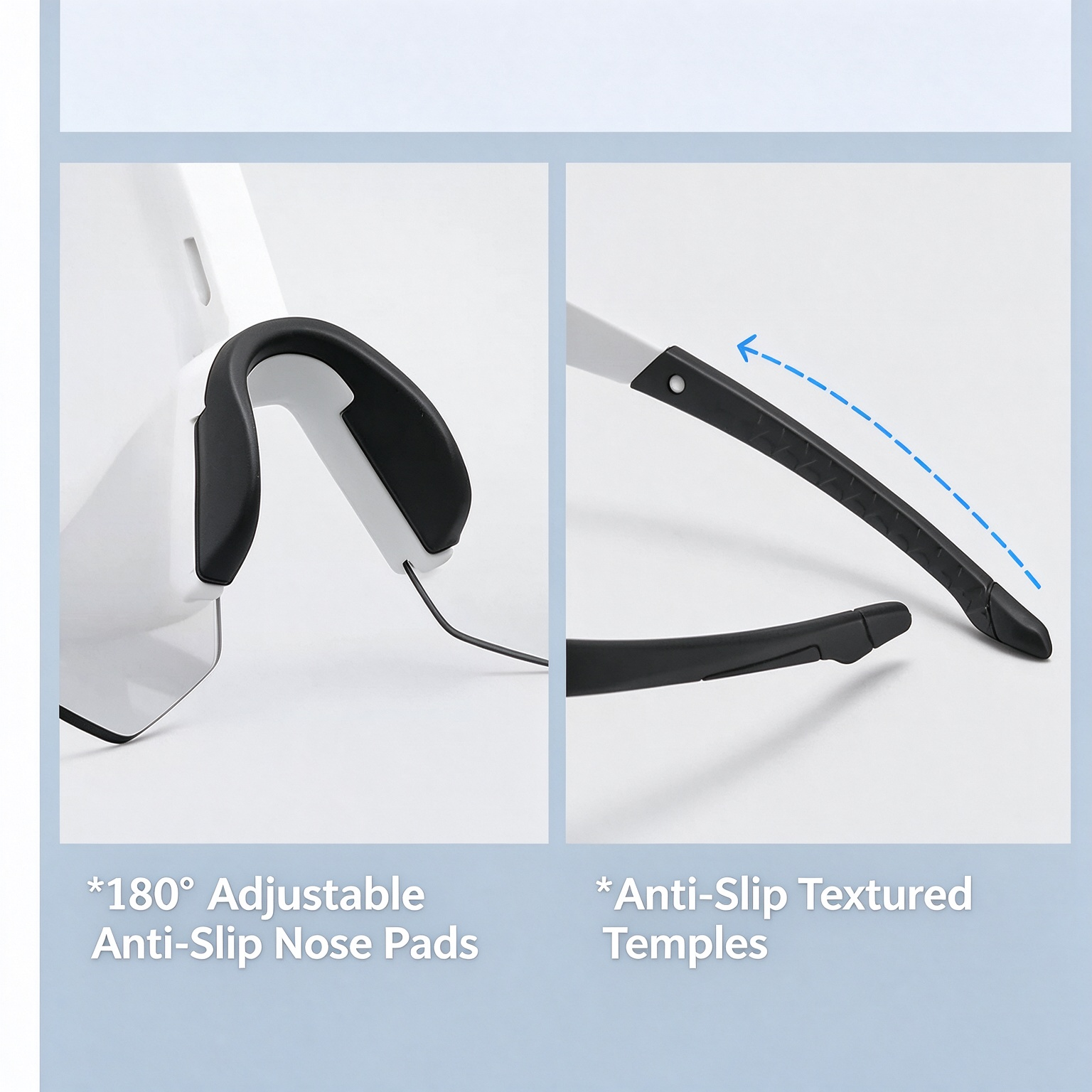 Unisex Photochromic Cycling Glasses, Day & Night Windproof Sports Goggles for Biking and Mountaineering 260024 - Image 7