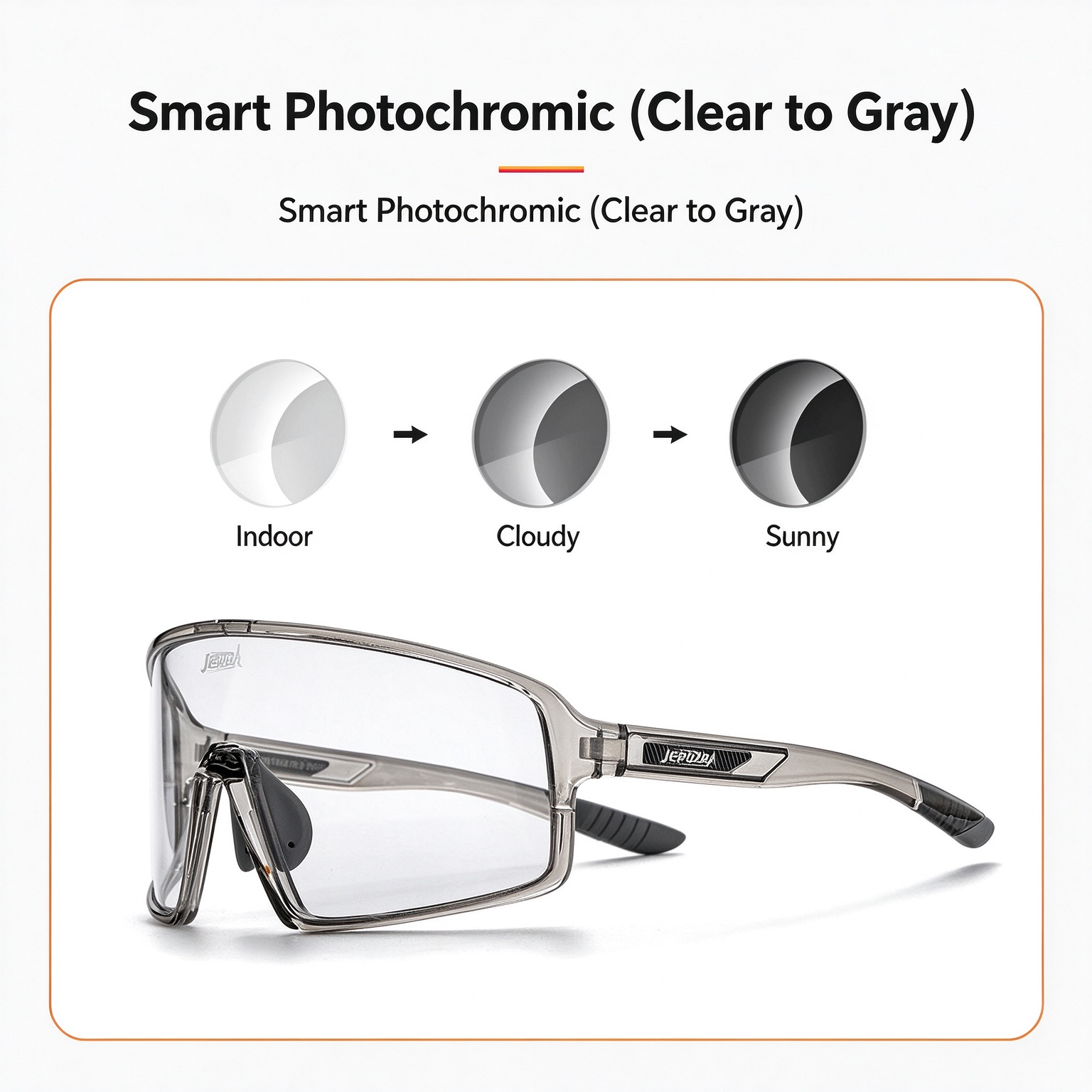 Photochromic Cycling Glasses for Men & Women, Day & Night Use, Mountain & Road Bike Sports Myopia Windproof Goggles, Bicycle Protective Eyewear 260021 - Image 11
